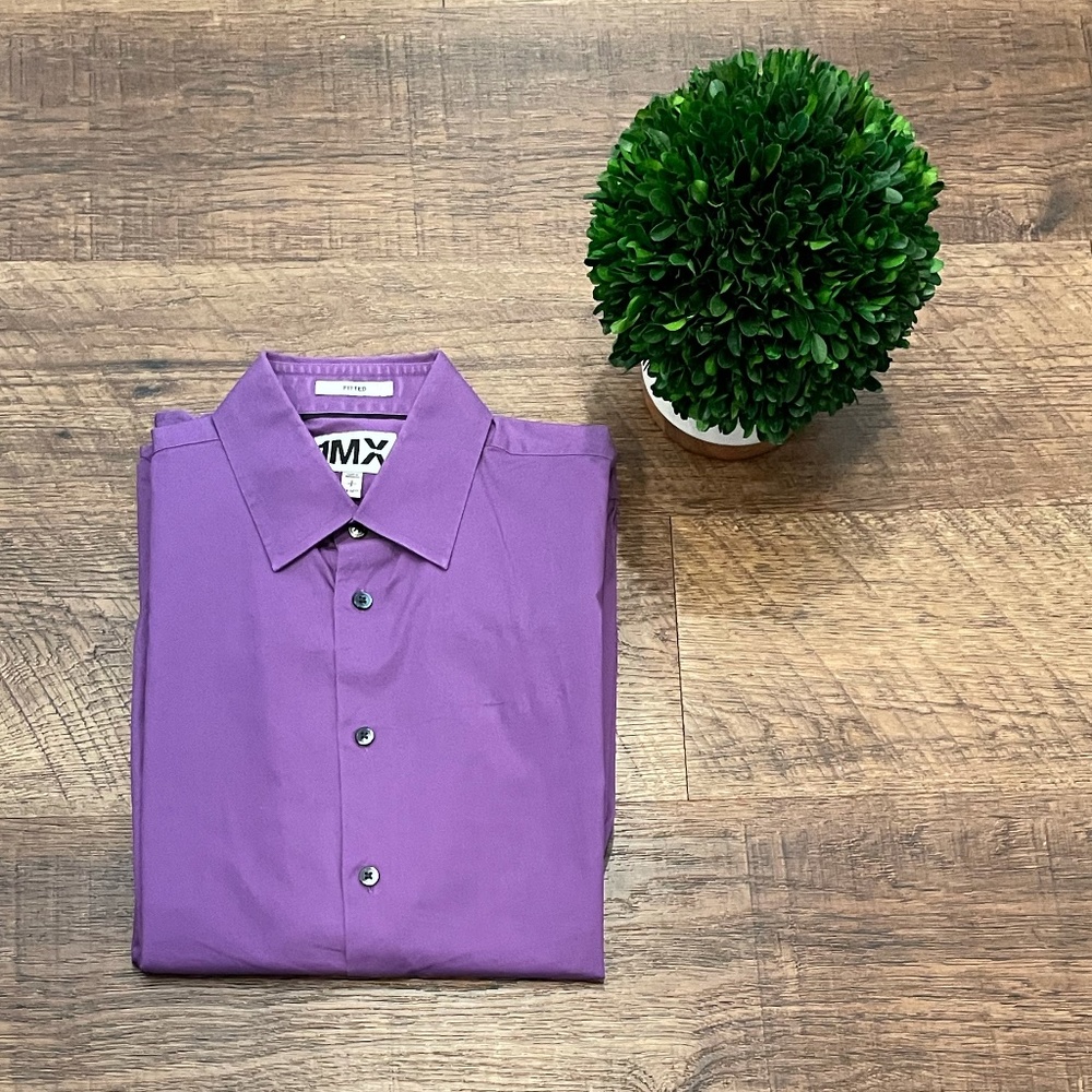 Express 1MX Fitted Dress Shirt - Small
